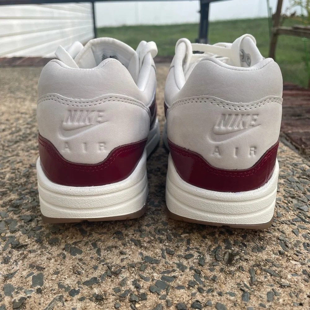 Women’s Nike Air Max 1 LX Sail Team Red Sneakers - Picture 3 of 11
